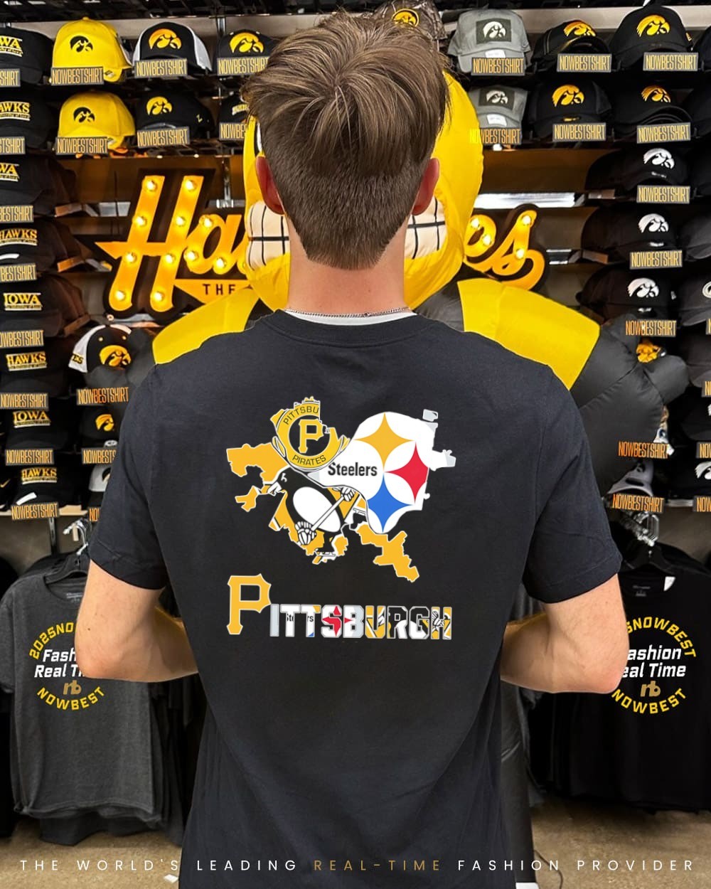 Pittsburgh city sports logos map graphic shirt, hoodie, sweatshirt ...